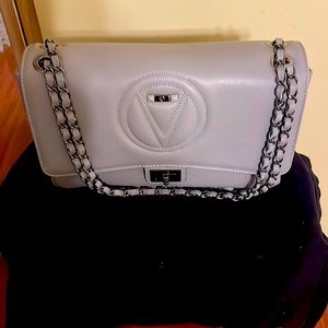 Valentino by Mario Valentino, posh signature leather shoulder bag